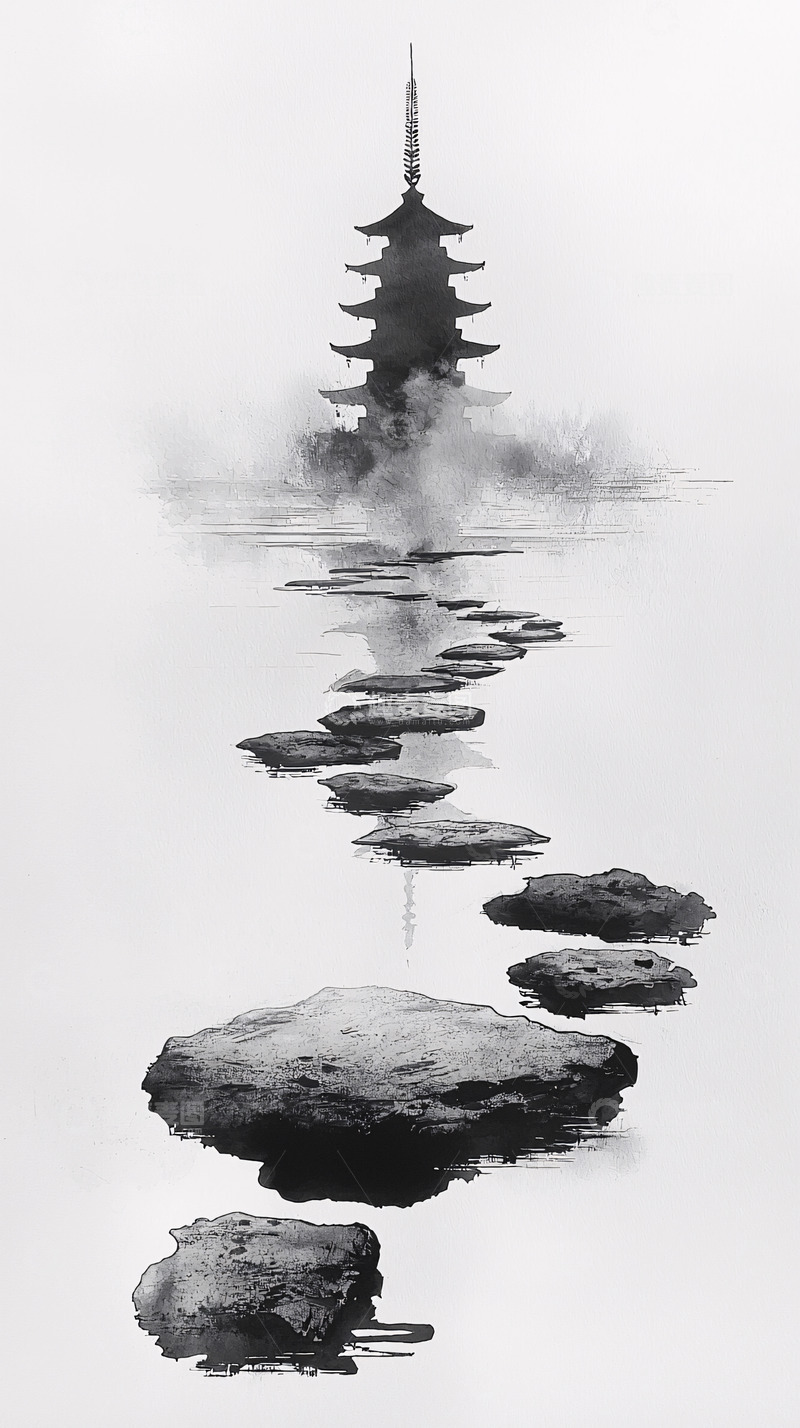 高清大图下载【趣麦麦图】水墨画