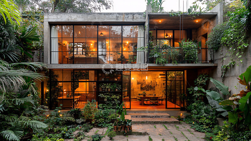 高清大图下载【趣麦麦图】现代水泥住宅