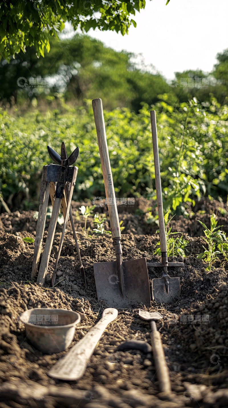 高清大图下载【趣麦麦图】田间农具