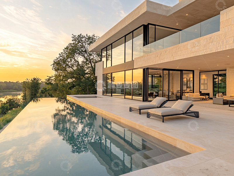 高清大图下载【趣麦麦图】现代简约别墅12