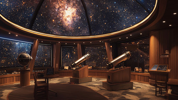 星空穹顶天文馆室内