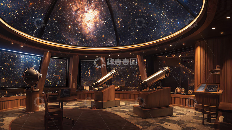 高清大图下载【趣麦麦图】星空穹顶天文馆室内