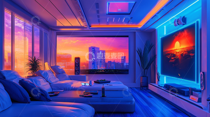 高清大图下载【趣麦麦图】梦幻家装影音室