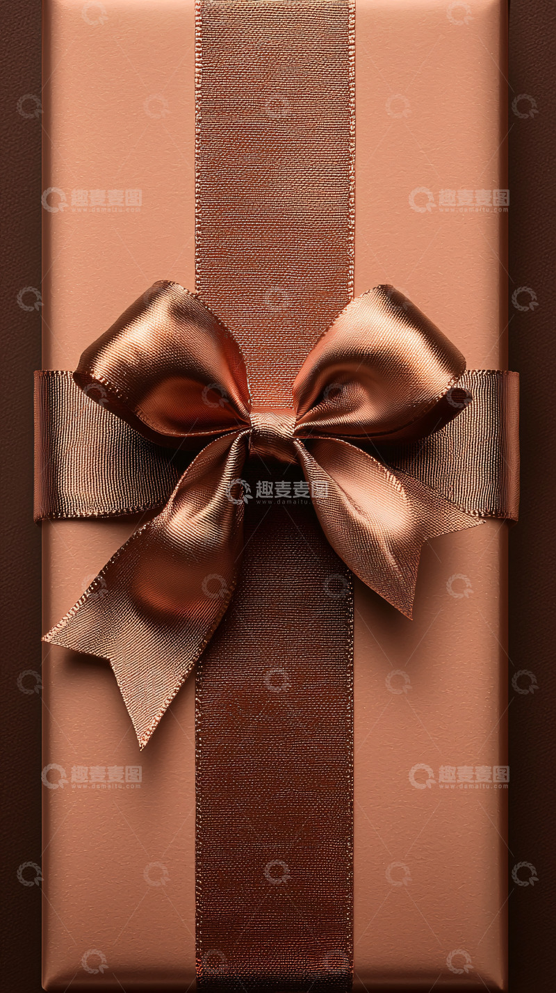 高清大图下载【趣麦麦图】玫瑰金色礼盒