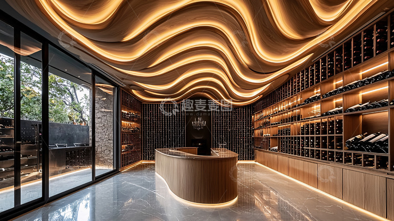 高清大图下载【趣麦麦图】酒窖室内设计