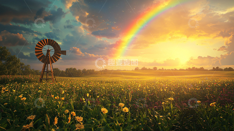 高清大图下载【趣麦麦图】彩虹