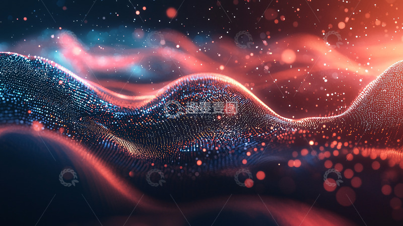 高清大图下载【趣麦麦图】抽象粒子流体