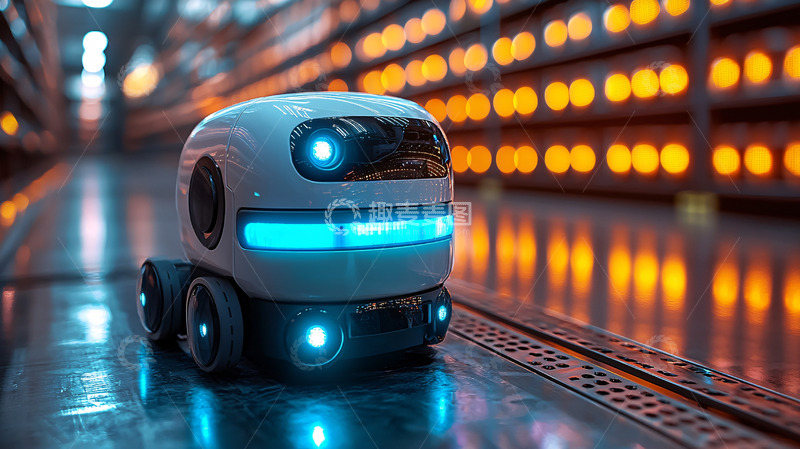 高清大图下载【趣麦麦图】未来科技感小机器人