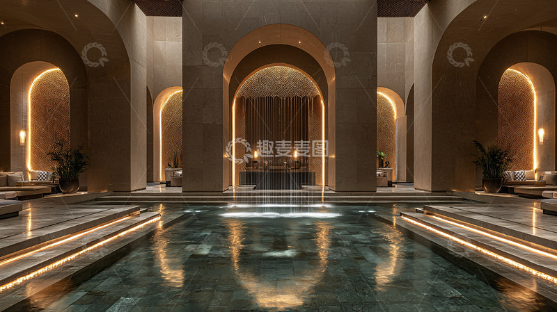 高清大图下载【趣麦麦图】奢华酒店水疗中心