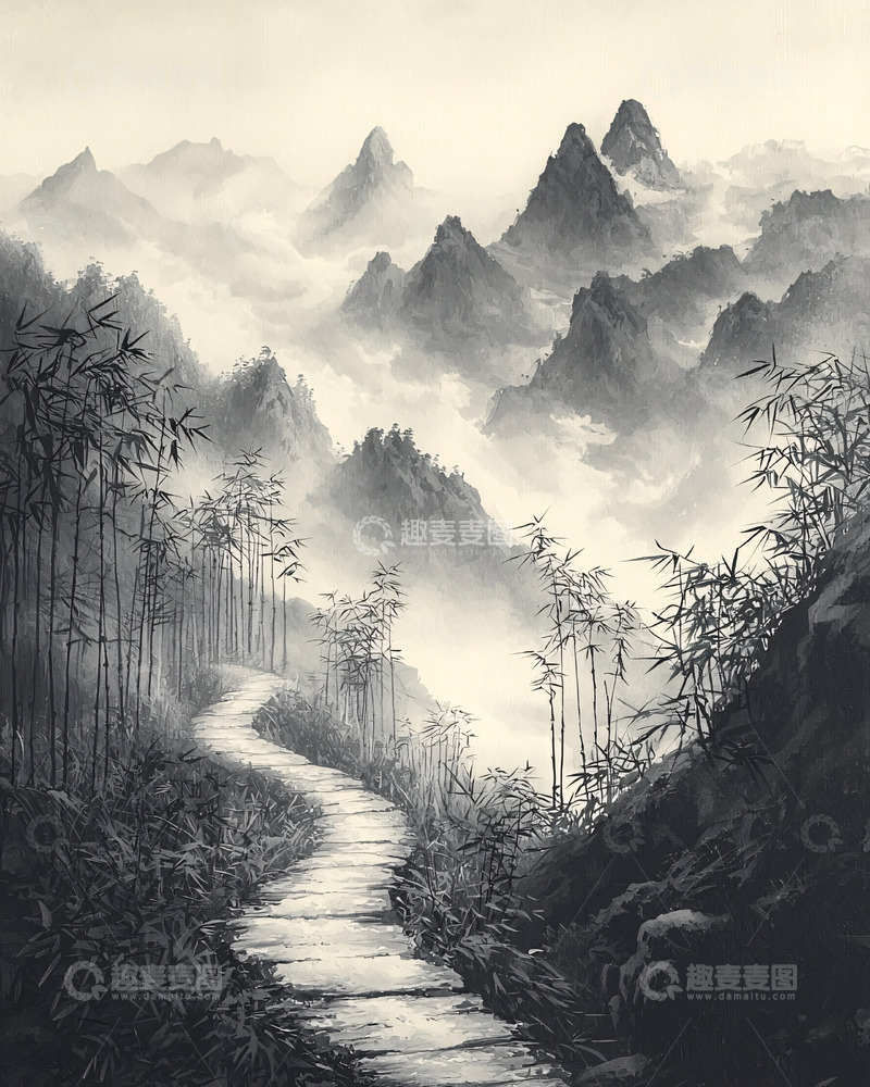 高清大图下载【趣麦麦图】水墨画