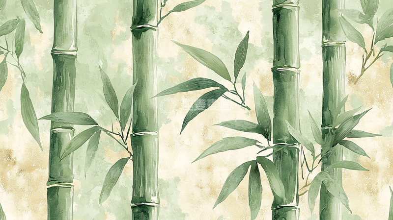 高清大图下载【趣麦麦图】水墨竹子背景