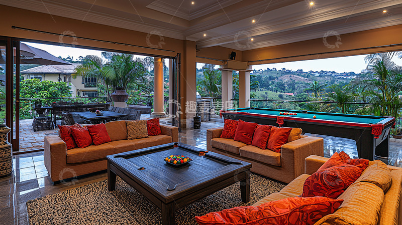 高清大图下载【趣麦麦图】豪宅室内休闲区