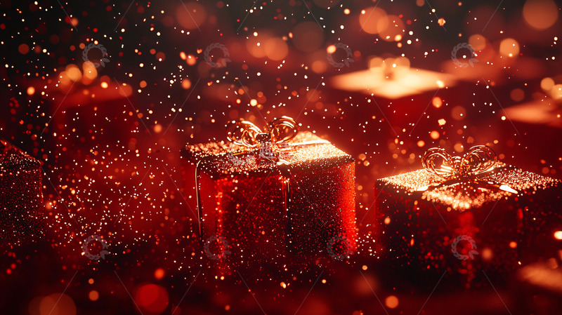 高清大图下载【趣麦麦图】红色礼物盒