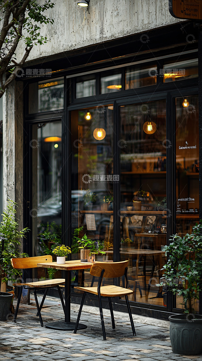 高清大图下载【趣麦麦图】咖啡店外景