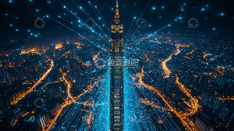 高清大图下载【趣麦麦图】台北101夜景