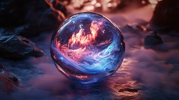 水晶球火焰能量