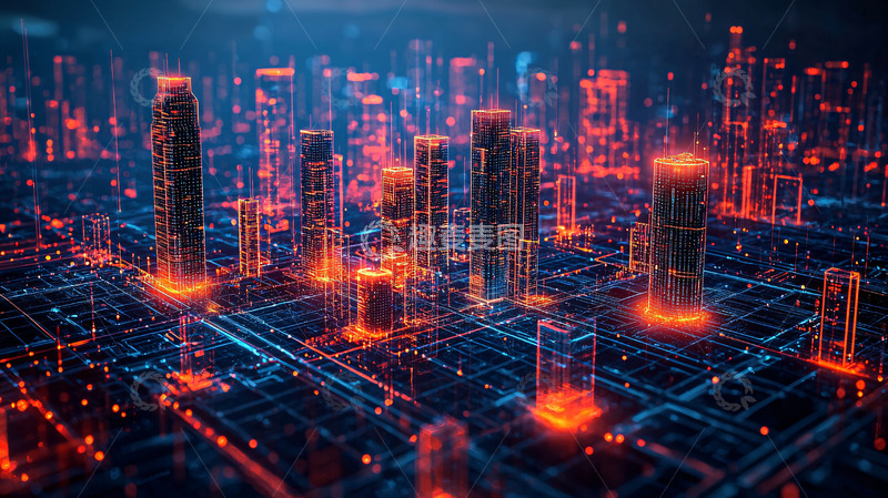 高清大图下载【趣麦麦图】未来科技感城市