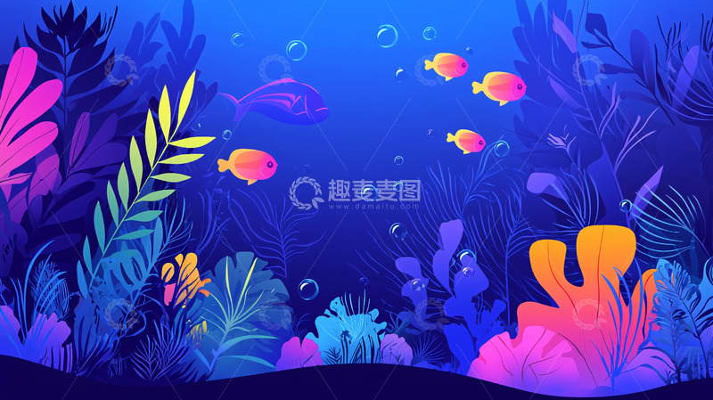 高清大图下载【趣麦麦图】梦幻海底世界