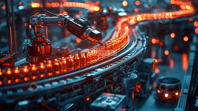 高清大图下载【趣麦麦图】自动化流水线