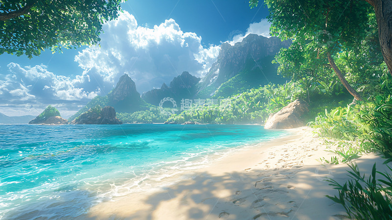 高清大图下载【趣麦麦图】热带海滩风景