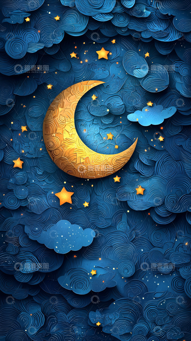 高清大图下载【趣麦麦图】金色月亮
