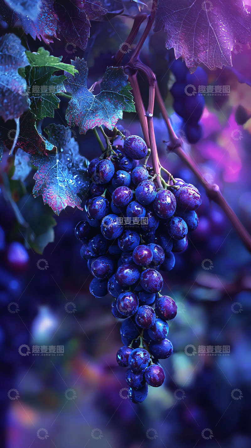 高清大图下载【趣麦麦图】紫色的葡萄