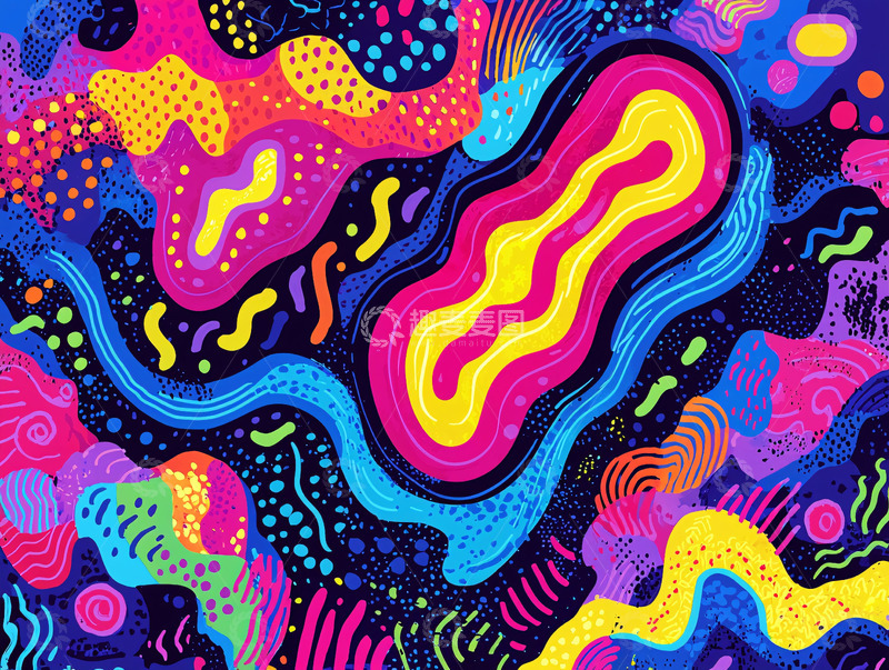 高清大图下载【趣麦麦图】抽象彩色背景
