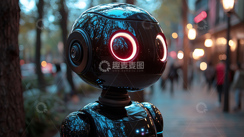 高清大图下载【趣麦麦图】未来科技感机器人