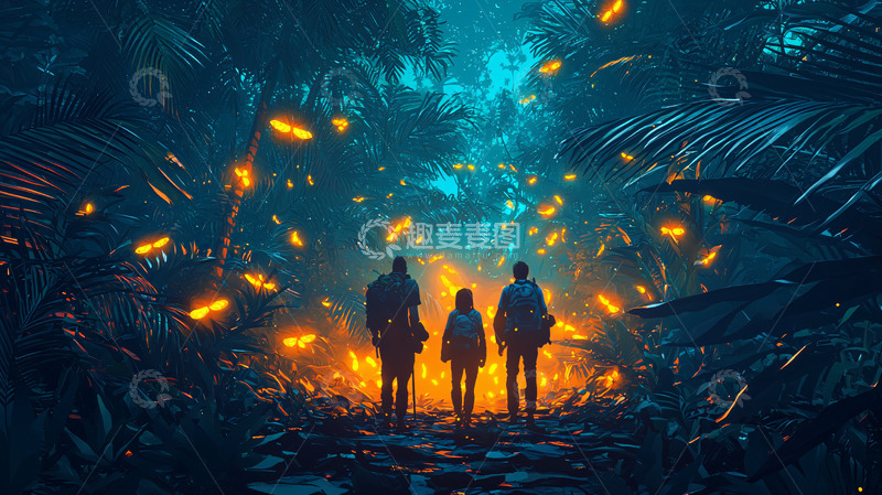 高清大图下载【趣麦麦图】神秘丛林探险