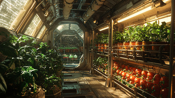 太空植物种植室