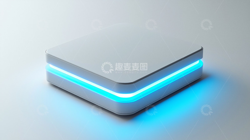 高清大图下载【趣麦麦图】白色方块科技感灯光