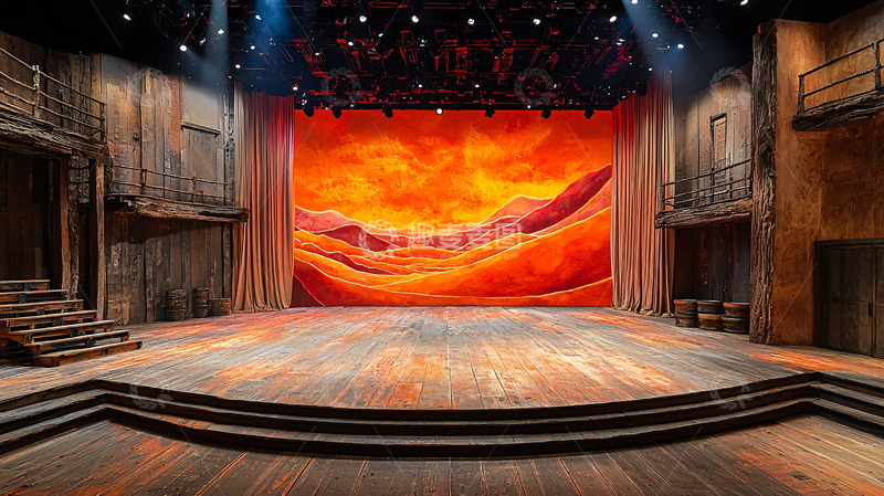 高清大图下载【趣麦麦图】剧院舞台背景