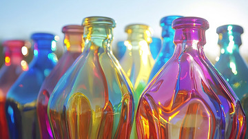 彩色玻璃瓶