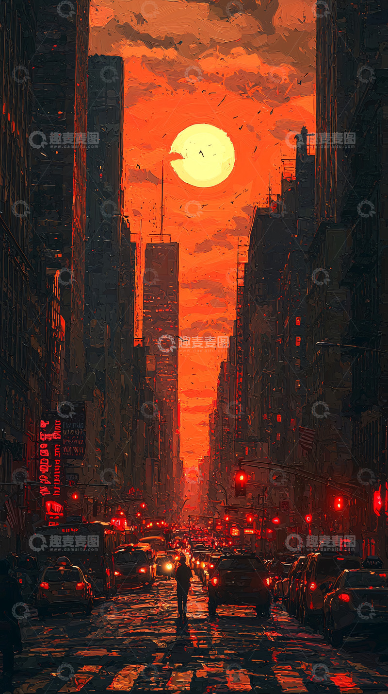 高清大图下载【趣麦麦图】城市夜景9