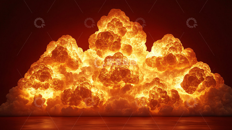 高清大图下载【趣麦麦图】巨大的火焰爆炸