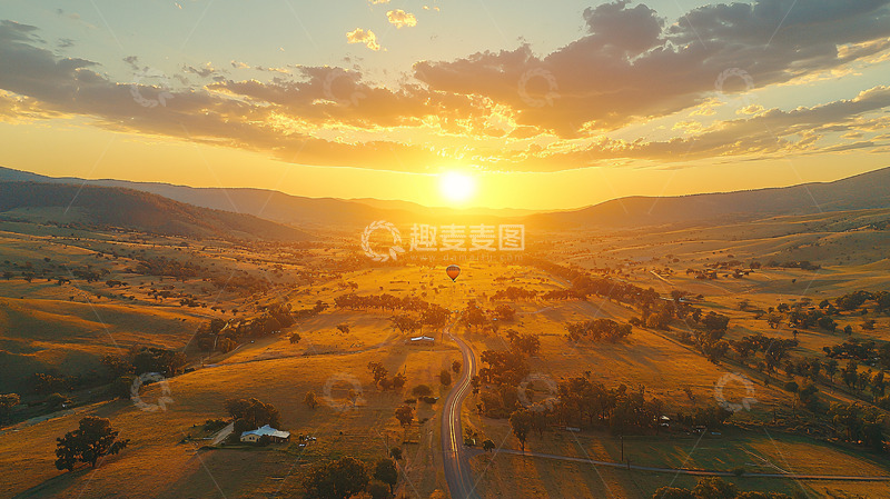 高清大图下载【趣麦麦图】日落黄昏美景