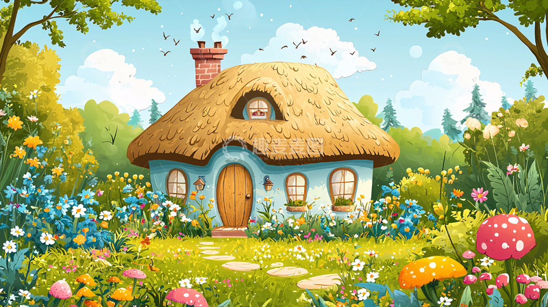 高清大图下载【趣麦麦图】童话小屋