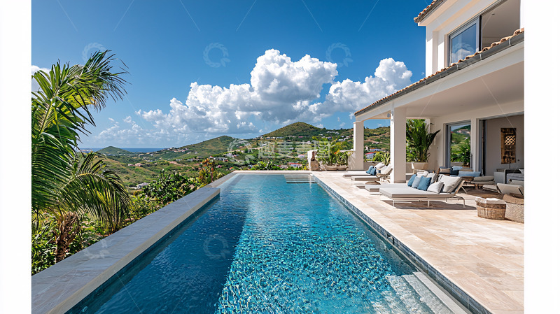 高清大图下载【趣麦麦图】山景无边泳池别墅