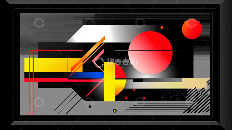 高清大图下载【趣麦麦图】抽象几何画