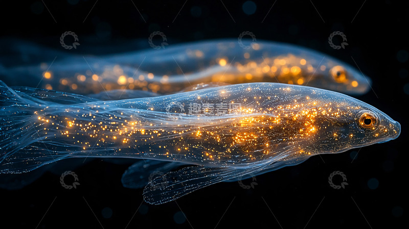 高清大图下载【趣麦麦图】闪光透明鱼类