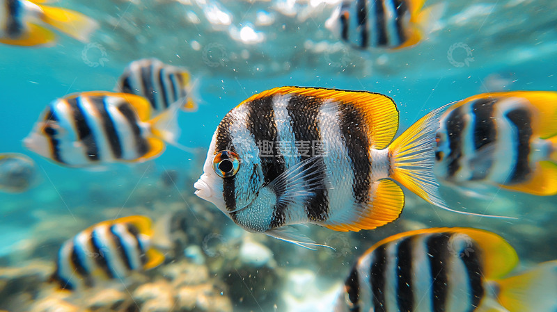 高清大图下载【趣麦麦图】热带鱼群高清图片