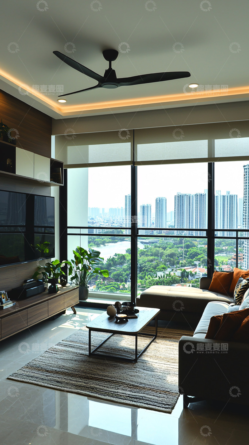 高清大图下载【趣麦麦图】现代简约客厅设计