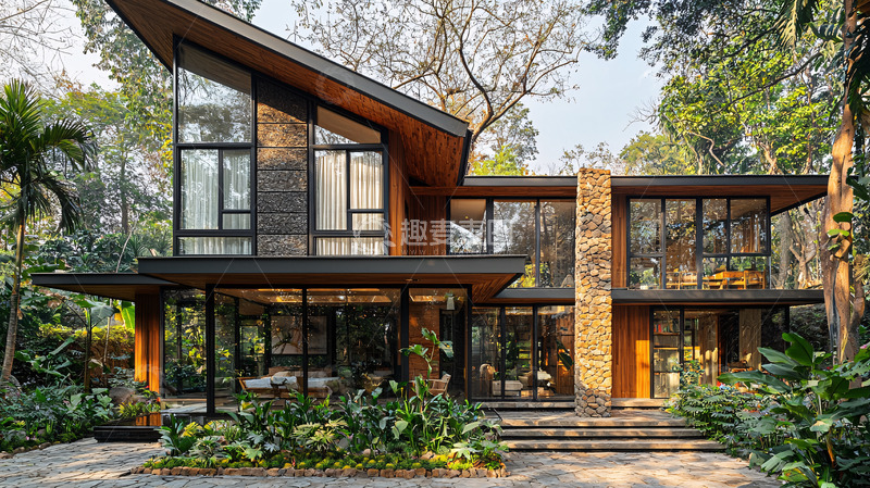 高清大图下载【趣麦麦图】现代风格别墅