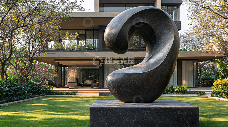 高清大图下载【趣麦麦图】现代抽象雕塑