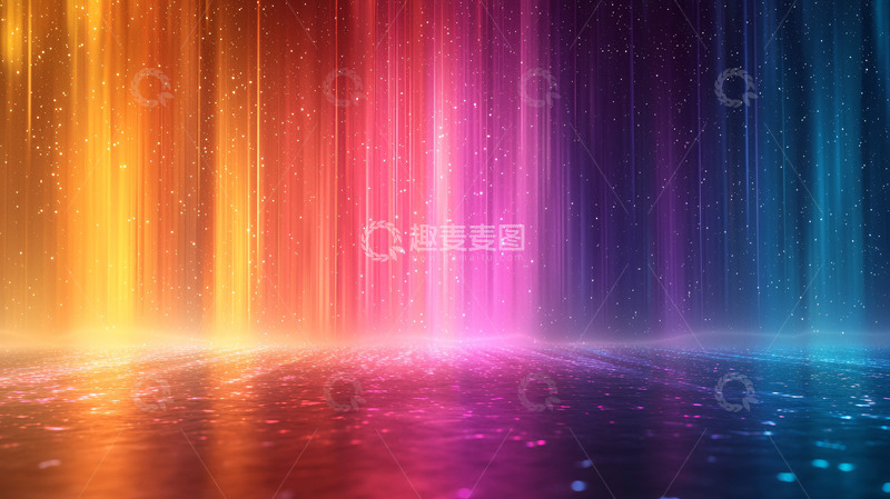 高清大图下载【趣麦麦图】绚丽多彩的光线背景