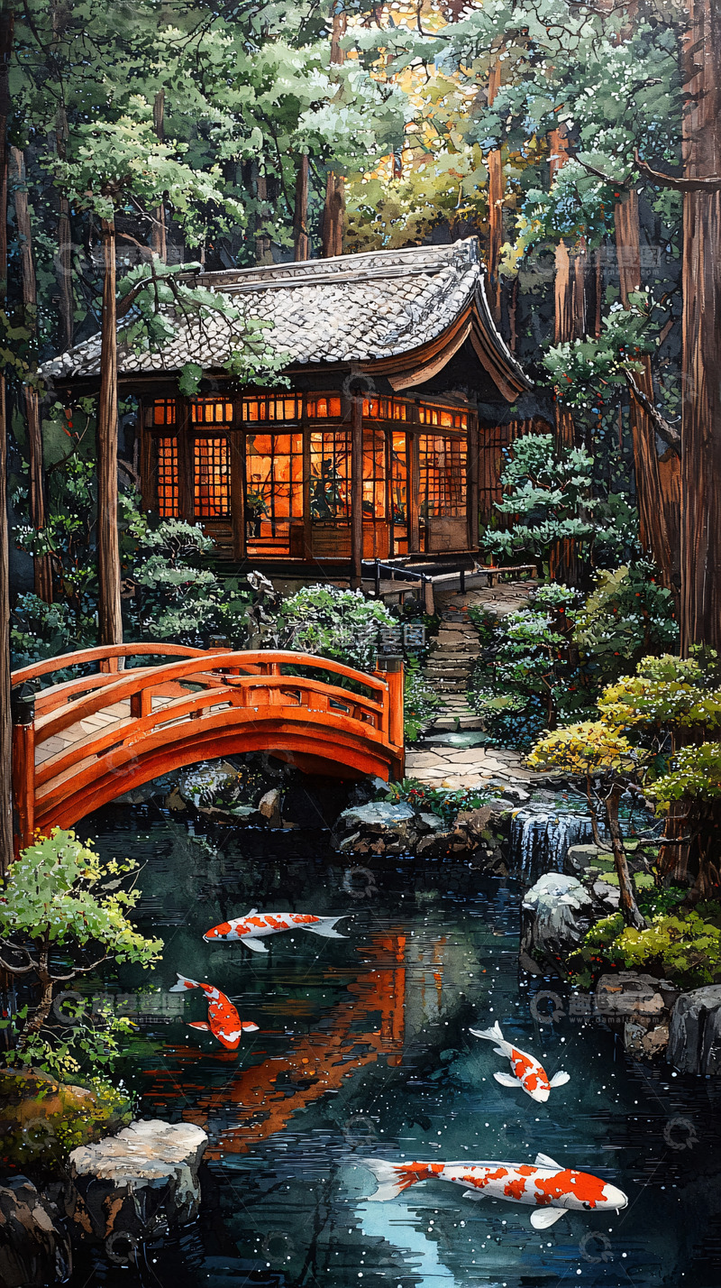 高清大图下载【趣麦麦图】森林小屋