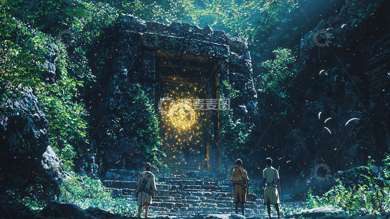 高清大图下载【趣麦麦图】神秘古门