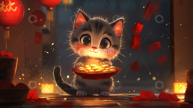 高清大图下载【趣麦麦图】萌宠小猫