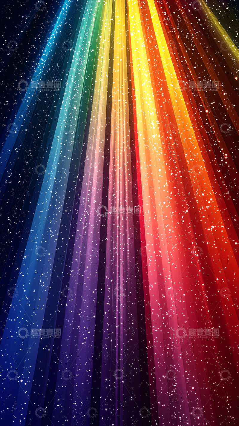 高清大图下载【趣麦麦图】彩虹光束