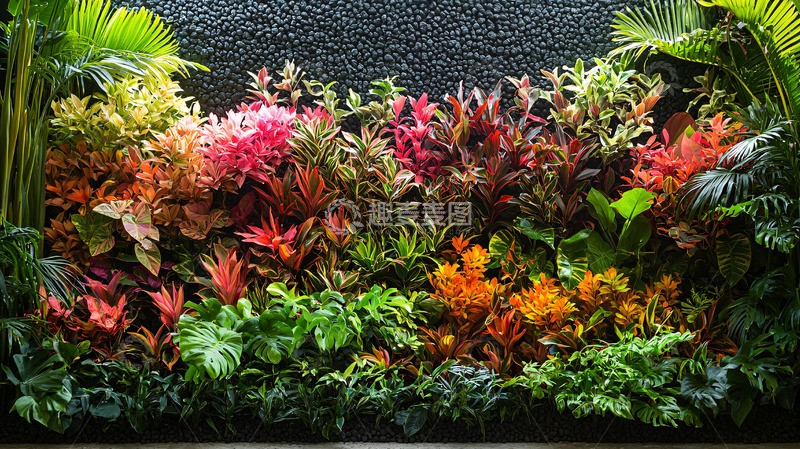 高清大图下载【趣麦麦图】热带植物墙